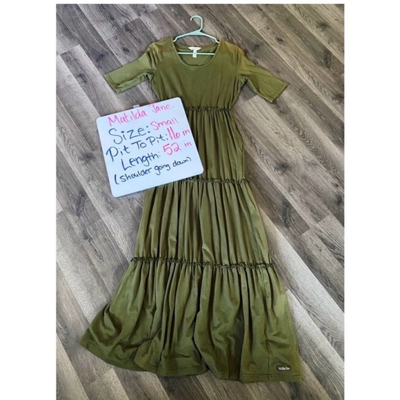 MATILA JANE Olive Tiered Maxi Dress - Picture 8 of 8
